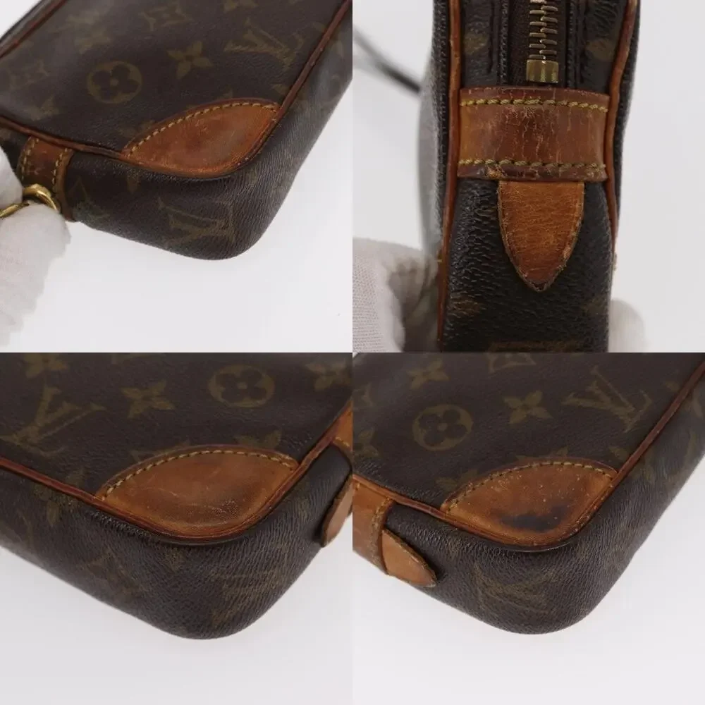Louis Vuitton Monogram Marly Dragonne PM Clutch Bag Brown